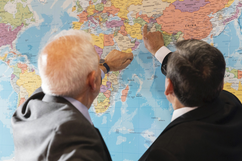 From left to right: Josep BORRELL  FONTELLES (High Representative of the EU for Foreign Affairs and Security Policy, EEAS), Rashid MEREDOV (Foreign Affairs Minister of Turkmenistan, Turkmenistan)