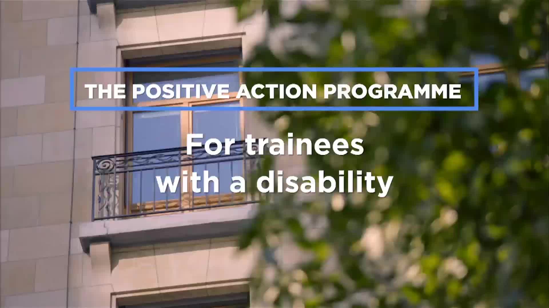 Positive Action Programme For Trainees With A Disability - Consilium